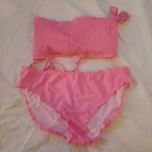 NWT Summer Crush Hot Pink Multiway Bikini Plus Size Curvy 2X